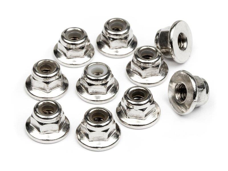 HB103671 -  HB Racing Flanged Lock Nut M3 (10pcs)